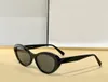 Lunettes de soleil yeux de chat ombragées gris noir brillant pour femmes Sunnies gafas de sol Sonnenbrille Sun Shades UV400 Lunettes avec boîte