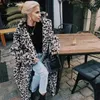 Mulheres de pele falsa pele de luxo moda leopardo longo teddy bear jaquetas casacos feminino inverno grosso quente outerwear marca moda casaco de pele do falso feminino 231116