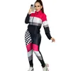 Designer dames G brief print Trainingspakken sexy patchwork sport Sportkleding mode Rits Jas Broek Slanke Tweedelige Set F69GG #