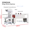 Zonesun ZS-SPL5 Tätningsmaskiner Automatisk hylsa omslag krymp tunnelflaskdryck drycker produktförpackningsmaskin