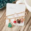 Pins Brooches Fashion Christmas Brooch Pin For Women Men Santa Claus Snowflake Christmas Tree Bell Enamel Brooch New Year Xmas Decoration GiftL231117