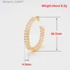 Stud Gold-color Jewelry Accessories DIY Ear Ring Making Supplies Paved Zircon Open Stud Earrings Make In GuangZhou Free ShippingL231117