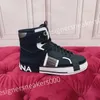 Ny hög toppskor designer sneakers kvinnor herr mode casual sneaker bekväm icke-halksula toppläder