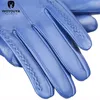 Fem fingrarhandskar Touch Screen Leather Gloves High-End Leather Gloves Women äkta läder Vinterhandskar Håll varma kvinnors läderhandskar-2226 231117