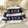 Pullover Inverno Bambini T-shirt Plus Maglione di velluto per bambini Addensare Caldi Ragazzi Felpe Ragazze Natale Capispalla per bambini 231117