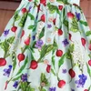 23ss kids designer clothes girls Dress Princess dress sleeveless Ruffled edge button Vest skirt Radish printing Dresses shirt skirts High quality kids clothes