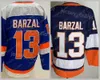 Men Ice Hockey''nhl '' 13 Mathew Barzal Jersey 27 Anders Lee 22 Mike Bossy 31 Billy Smith 91 John Tavares 5 Denis Potvin Navy White Team Color