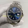 27 Style Super Automatic Watch Cleanf Mens 41mm Blue Calal