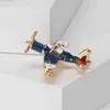 Pins Brooches Dmari Women Brooch Enamel Pin Jet Brooch Vintage Airplane Lel Pins Luxury Jewelry Accessories For Women Clothing School OfficeL231117