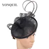 Bérets Fascinator Chapeaux Coloré Maille Occasion Fête Spectacle Accessoires De Cheveux Chapellerie Rouge Chapeau De Cocktail Couleur Fantastique MYQ079