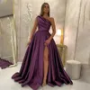 One Shoulder Evening Dress Red Royal Blue Prom Gown A Line Pleat Formal Dress Elagant Prom Dresses Party Dresses