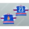 GDSIR Custom Mongolia National Team Hockey Jersey Blue New Top Ed S-M-L-XL-XXL-3XL-4XL-5XL-6XL