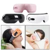 Uppladdningsbar USB -uppvärmning Electric Eye Massager Portable Relieving Dry Eyes Heated Eye Mask Sleeping Ealastic Band1237L