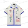 Men's Casual Shirts LUXURY Designer ZA-ra-s Shirts Men's Fashion Tiger Bowling Tshirt Hawaii Floral Casual Silk Shirts Men Slim Fit Short Sleeve Dress Shirt T230417