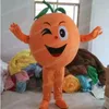 Simulation Cute Orange Mascot Costume Carnival Unisex Outfit Adults Size Christmas Birthday Party Outdoor Festival Dress Up Promotional Props
