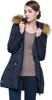 Orolay Damen-Winter-Daunenjacke mit Kunstpelzbesatz an der Kapuze 8J596M3GB