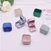 Smyckeslådor Square Velvet Ring Box Earring Holder Case Packaging Marriage Storage Display Joyeros Organizador de Joyas 231117