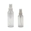 Bouteilles de parfum en plastique PET 2 ml 3 ml 5 ml 10 ml 30 ml 50 ml 60 ml 100 ml Atomiseur Transparent Vide Mini Récipient de pulvérisation rechargeable Portable S Ipee