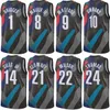 Drukukowany Man Kids Basketball City Noah Clowney Jersey 21 Jalen Wilson 22 Royce Oneale 00 Nic Claxton 33 Spencer Dinwiddie 26 Cameron Thomas 24 Ben Simmons 10