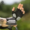 Sporthandskar Inbike Half Finger Cycling Gloves Sport Fitness MTB Bikhandskar Män Kvinnor Ridning förtjockad palmdyna cykelfingerlösa handskar 230414