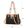 Großhandel Ladies Umhängetasche Klassische gedruckte Kettenbag Street Trend Kontrastkontrast Leder Handtasche Horizontale multifunktionale Farbfarbe für Mode -Rucksack 6276