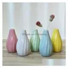 Vasi Vaso in ceramica Piccola composizione floreale Bottiglia Vasi idroponici Home Office Desktop Decor Soggiorno Scrivania Drop Delivery Home Gar Dhbft