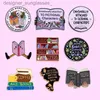 Pimler broşlar çizgi film kitabı r broş lel pin öğrenci okul çantası rozeti sevimli kitap aksesuarları eşsiz mücevherler için hediye