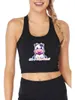 Canotte da donna Graziosa mucca Grafica Sexy Slim Fit Crop Top Moglie Street Fashion Personalità Canotte Canotta sportiva da donna