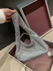 Tote bag Hoge kwaliteit 10A+ Strass Glanzende Wang Diamond Luxurys Ontwerpers Zilver Shimmer Glitter Dames Handtas Messenger Lady Party Crossbody Shopping Party Bags