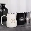 Süt Jugs 304 Paslanmaz Çelik Süt Köpüklü Sürahi Espresso Kahve Barista Latte Latte Kupası Cappuccino Krem Çeyrek Maker Jug 230417