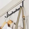 Hangers 2X Smart Wide Over The Door Rack Wrought Iron Hook Black