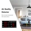 En 1 Moniteur de qualité de l'air intérieur Détecteur CO CO2 HCHO TVOC AQI rechargeable