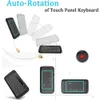 Ny H20 2.4 GHz trådlöst tangentbord med pekplatta muskam 7 färger bakgrundsbelyst tangentbord laddningsbar auto-rotation full skärm touch