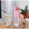 water bottle Sports Water Bottles Colorful DIY Personalized Portable Safety Matte PC Plastic 700ML Drinking Cup Birth Gift Customize New P230324