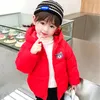 Jackets Better versatile Winter jacket boys and girls sweet cartoon print hooded warm coat 07 year old Bebe fashion childrens clothing 231117