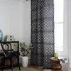 Curtain Cotton Panel With Tassels For Living Room Bedroom Window Door Home Decoration Bohemian Badge Design 70% Blackout