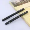 Luxo Metal de qualidade Metal 801 Fosco preto de rollerball de caneta de caneta Signature Stationery Office Supplies Writing Writing