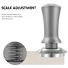 Tampers 51mm53mm58mm café inviolable à ressort élastique café inviolable aluminium bois acier inoxydable café poudre marteau 230417