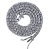 Hip Hop CZ Tennisketting 3mm 16-24 inches Kubieke Zirkoon Goud Zilver 1 Rij Micro Pave Ketting Koperen Sieraden drop263K