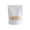 Otwarcie okna białe worki papierowe Kraft ogólne opakowanie papier do uszczelniania torba do pakowania herbat