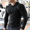 Men's Jackets Men brand hoodies gym sport running fitness training outdoor bodybuilding sweater sportswear male hooded jacket mma dry fit