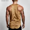 Débardeurs homme Nouvelle marque vêtements été Singlets hommes débardeurs chemise équipement de musculation Fitness hommes maille Stringer débardeur gilet T230417