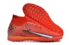 TF Turf Academy Kids Mens Chuteiras de futebol Zooms KM Marcus Rashford Superfly IX 9 Elite Hyper Turquoise Cristiano Dream Speed 7 Mbappe Light Crimson FOOTBALL Boot