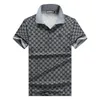 camisetas de grife Camisa polo Camisa de grife masculina T-shirt de verão streetwear manga curta camisas azuis 100 algodão camisa curtaAlta qualidade casual versátil masculino top XXXL #H1132