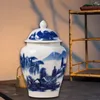 Bouteilles de stockage Pots de gingembre en porcelaine Pot de fleurs Composition florale Décoration Vase en céramique