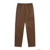 Designer Pantaloni casual Pantaloni da uomo Pantaloni sportivi Rhude High Street Solid Ricamo Lettera Pantaloni lunghi casual Pu Allentato impermeabile addensato in pelle dritta da uomo