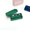 Jewelry Boxes Box Ring Holder Rectangular Flannel Storage Earrings Retro Organizador De Joyas 231117