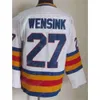 Men CCM Hockey''nhl '' Retro 27 John Wensink Jersey Vintage Classic 5 Rob Ramage 14 Rene Robert 9 Lanny McDonald Blue White Team Away Color All