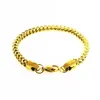 Herenmode geweven armband 14K verguld roestvrij staal Miami positieve negatieve ketting