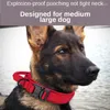 Collari per cani Collare tattico durevole Guinzaglio militare per impieghi gravosi per cani di taglia media Accessori per l'addestramento a piedi del pastore tedesco